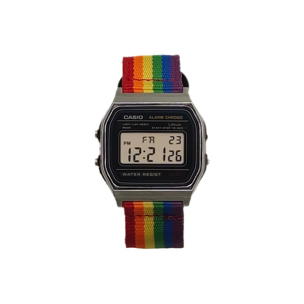 Casio Унисекс ЧАСЫ ДЛЯ ПОДРОСТКОВ Черные A158WA-1(Watch3--)