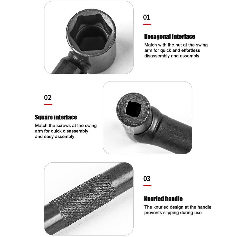 Motorcycle Scooter Valve Tool Alloy Valve Screw Wrench Spanner M9 M10 Valve Clearance Adjustment Tool For Motorcycle Repair Tool