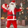 New Year Christmas Eve Cosplay Family Party Clothes Santa Claus Costume Christmas Complete Dress Up Outfits For Men