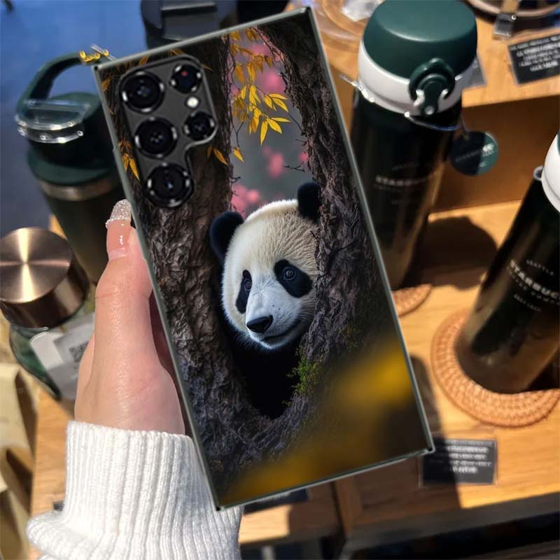 Panda Baby, Giant Panda Family Cases Phone Case for Samsung Galaxy S26 Ultra S25 Edge S24 S23 FE S21 Plus S20 S22 S10 Cover TPU