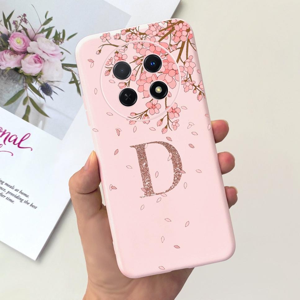 Для Huawei nova Y91 4G Чехол Модный Цветок Буква Роскошная Корона Мягкий Силикон Задняя Крышка Для Huawei nova Y 91 STG-LX1 Чехлы для Телефона