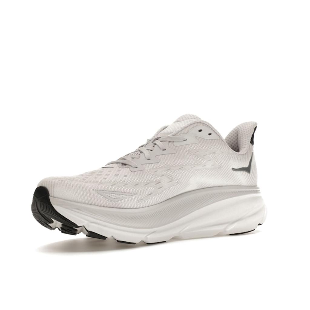 HOKA Clifton 9 Nimbus Cloud Steel Wool Men Sneakers White 1127895-NCSW