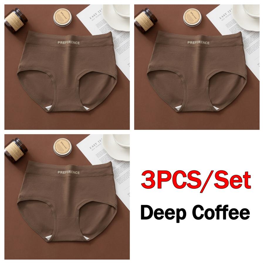 3PCS/Set Letter Seamless Women Panties Underpanties Sports Soft Female Underwear Large Size Sexy Pure Cotton Women's Intimates