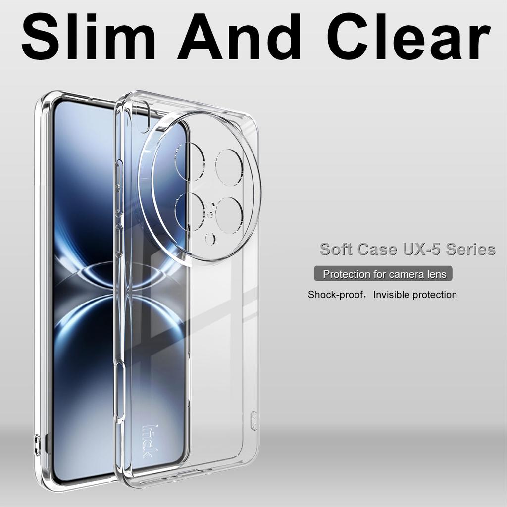 IMAK UX-5 Series For Vivo X200 Ultra 5G Case Shockproof TPU Clear Slim Back Shell