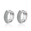 Earrings Cute Double Row Zirconia 1 Pairs Shiny Zircon Stud Earrings for Women Vintage Wedding Jewelry Classy and Elegant Trendy Girl Gift