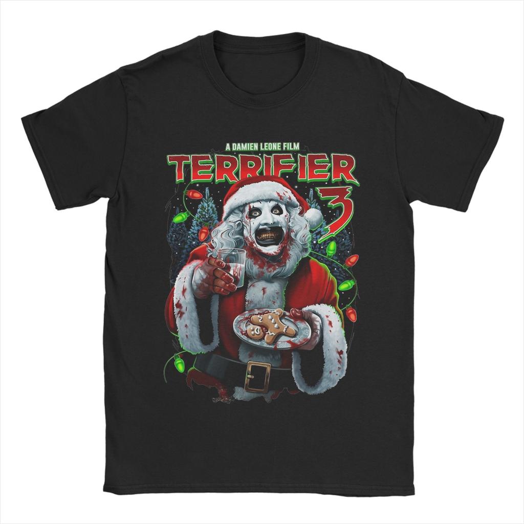 Halloween Horror Terrifier Film Unisex s T Shirts Fun Tees Short Sleeve Crewneck TShirt Pure Cotton Gift Idea Clothes