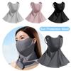 Full Face Sun Protection Mask Ice Silk Sunshade Face Mask New Anti-UV Neck Scarf Outdoor