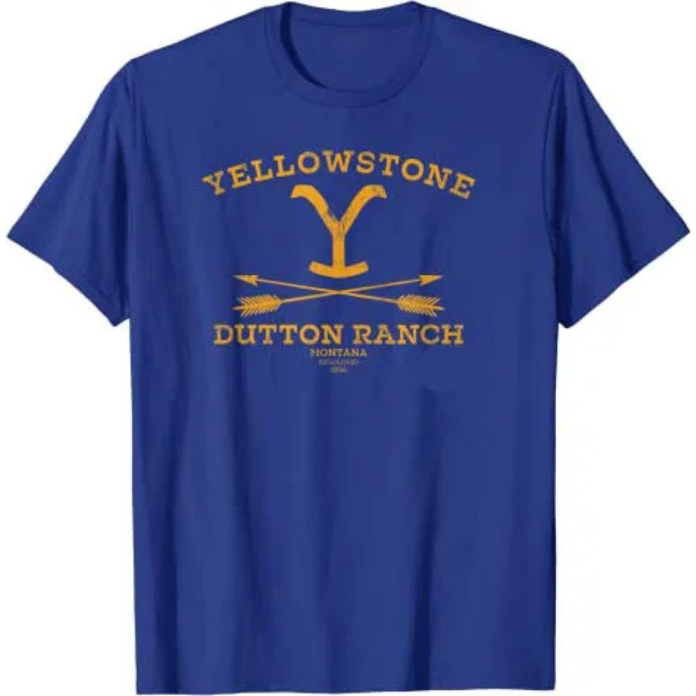 Футболка Yellowstone Dutton Ranch Arrows с надписью «Не заставляй меня отправлять покой» Футболки с графическим принтом «Тебе нужна поездка на вокзал» Одежда