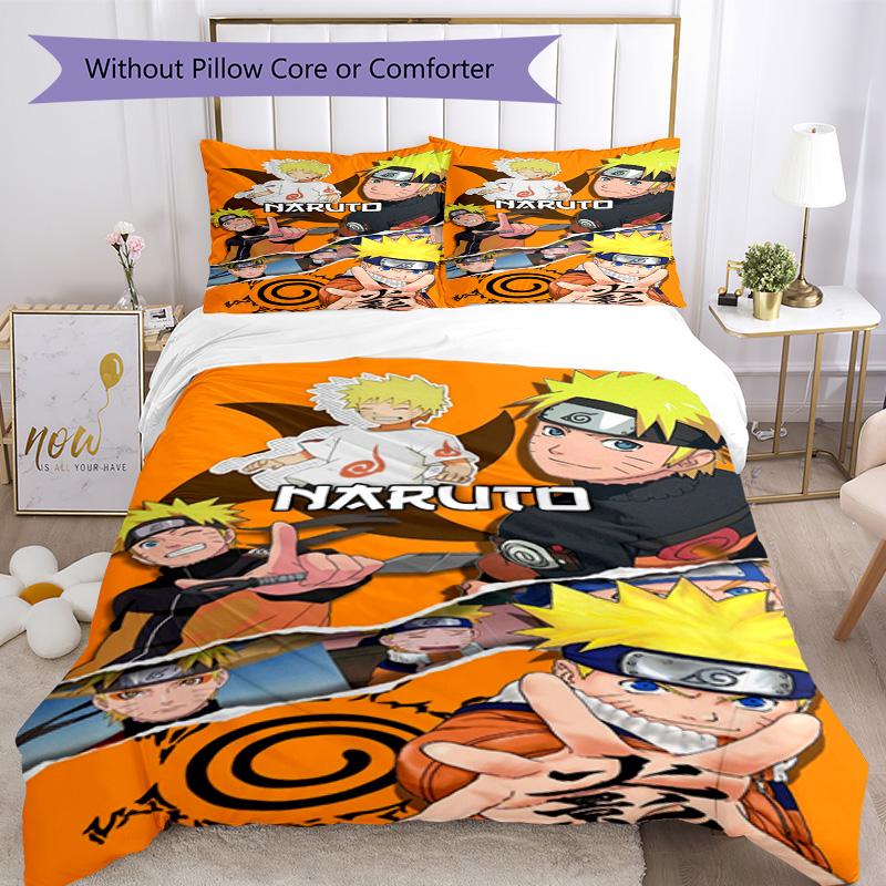 Naruto Quilt Cover Set Suitable for Dormitory Machine Washable Christmas Gift