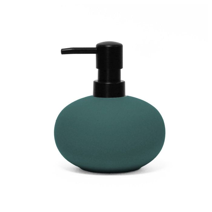 Distributeur de savon en gres 12 cm Mambos emeraude