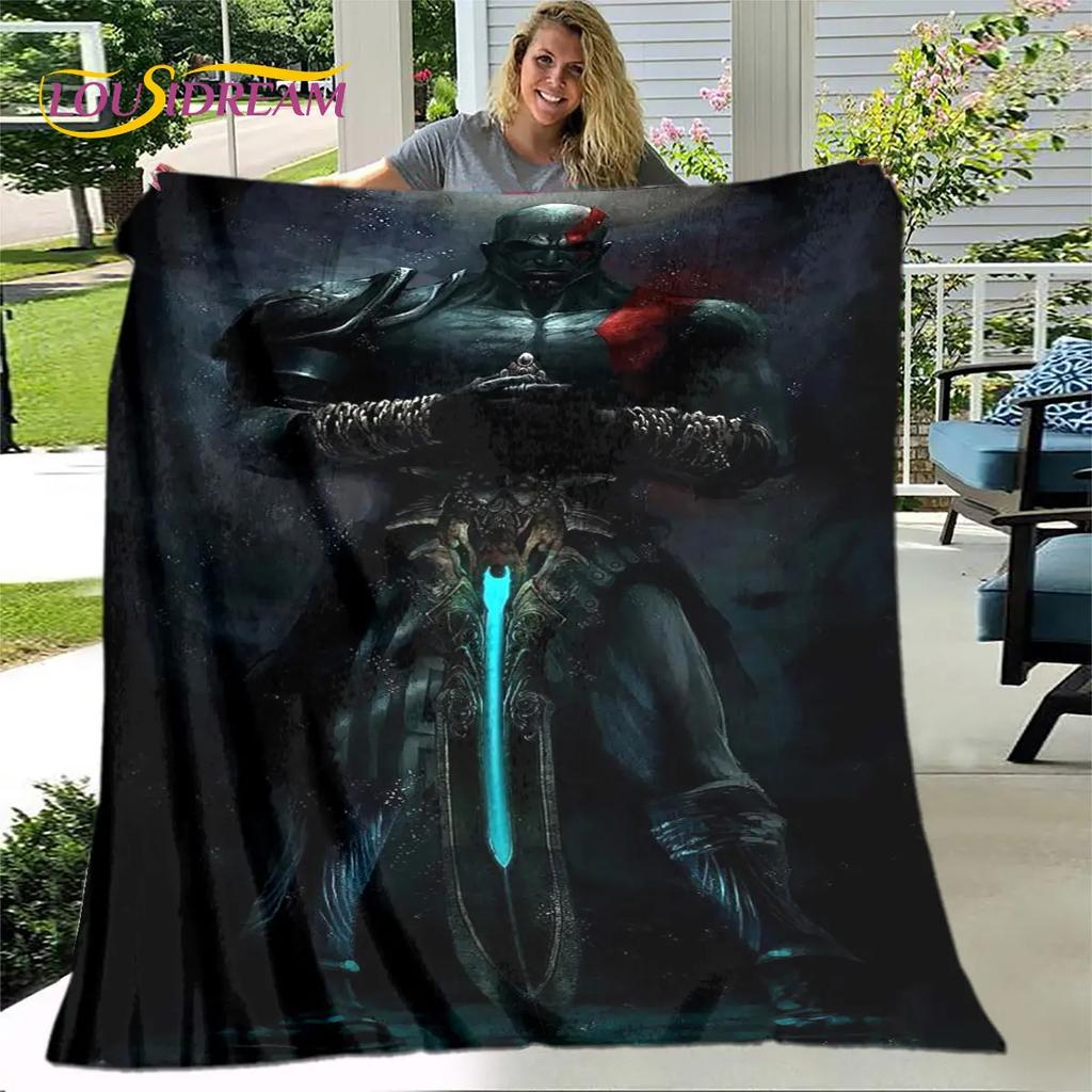 Мягкое плюшевое одеяло God of War для геймеров, фланелевое одеяло, одеяло для гостиной, спальни, кровати, дивана, чехол для пикника Bettdecke