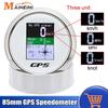 85-мм цифровой GPS-спидометр с одометром, GPS-антенной, TFT-экраном, IP67, водонепроницаемый, вольтметр для лодки, автомобиля, мотоцикла 12 В 24 В