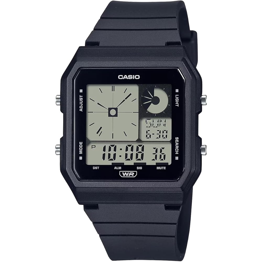 Casio LF-20W-1A Унисекс Цифро-аналоговые часы Черные Импортная модель