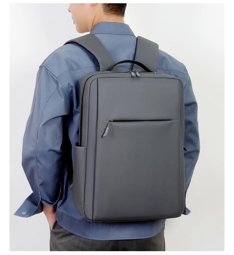 16-дюймовый водонепроницаемый кожаный деловой и туристический рюкзак - Многофункциональный, большая вместимость для игровых ноутбуков