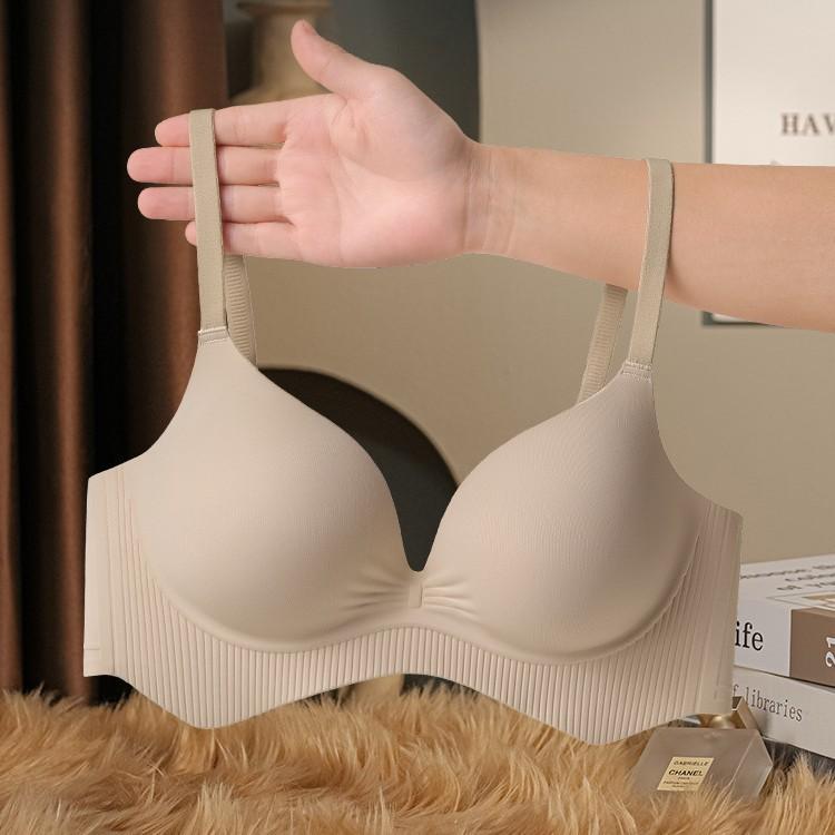 New underwear women's small breasts gather and show large bras, close secondary breasts, anti-sagging and seamless women's steel-rimmed bras