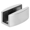 Stainless Steel Door Floor Roller Guide U‑Shaped Swing Stopper Bath Room Accessory for Glass