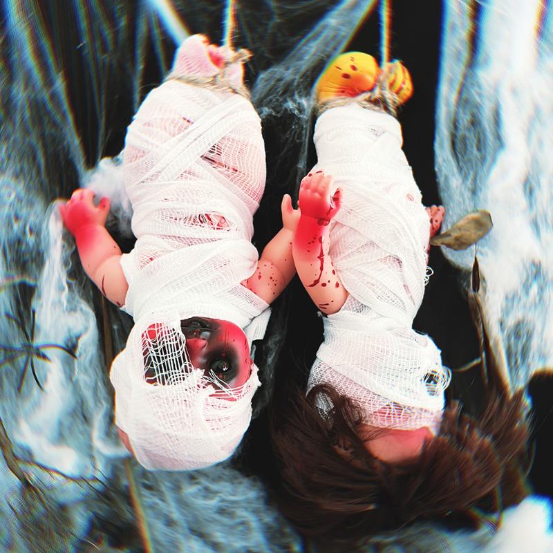 Хэллоуин Подвеска Кукла-призрак Реквизит для дома с привидениями Детские подарки Принадлежности для украшения вечеринки Ужас Призрак Зомби Младенец