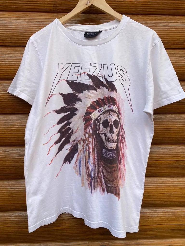 Винтажная футболка Kanye West Yeezus Tour Редкая футболка с графикой в стиле рэп S-5XL