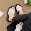 Fashion Versatile Flat-bottomed Thick-soled Slippers 2025 New Stepping On Shit Soft-soled Sandals Women's One-word Drag Women's Summer Outer Wear
