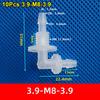 10Pcs M6-G1/2 To 2.4-11.1mm Pagoda Elbow Connector  for Aquarium Fish Tank Fittings