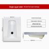 Ceramic Squatting Toilet with S-Bend