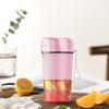 Портативный блендер, соковыжималка для молочных коктейлей, перезаряжаемый через USB, ручной блендер для спорта, путешествий и отдыха на природе, розовый