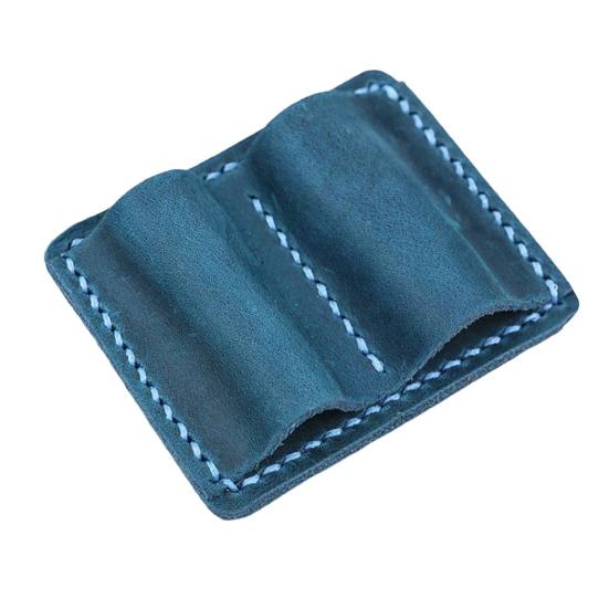 Подставка для ручек из искусственной кожи, двойная книга-петля, практичный органайзер для ручек, сшитая вручную ручка