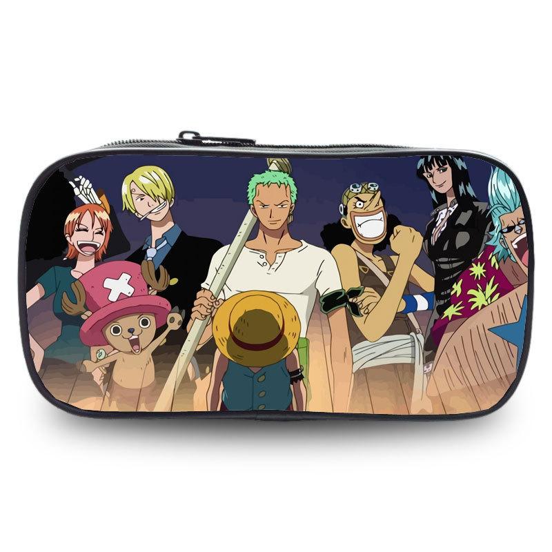 Новый Пенал One Piece с Луффи для Мальчиков, Студентов и Детей - Пенал Большой Вместимости