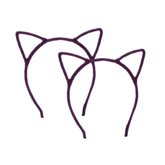 2 шт. Повязки на голову с кошачьими ушками, леопардовый принт, черный кот, котенок, животные ушки, обруч для волос, аксессуары для костюма на Хэллоуин, вечеринку, косплей