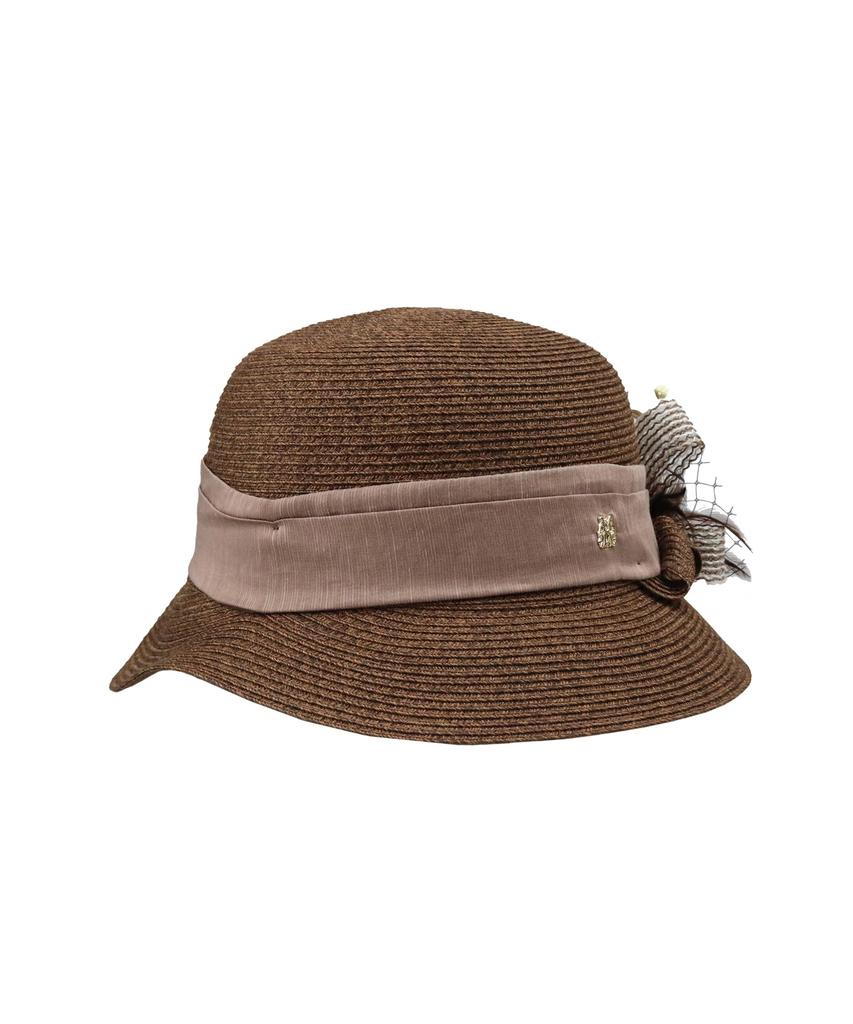 Kaliseumontapone Serena Flower Raffia Cloche Hat