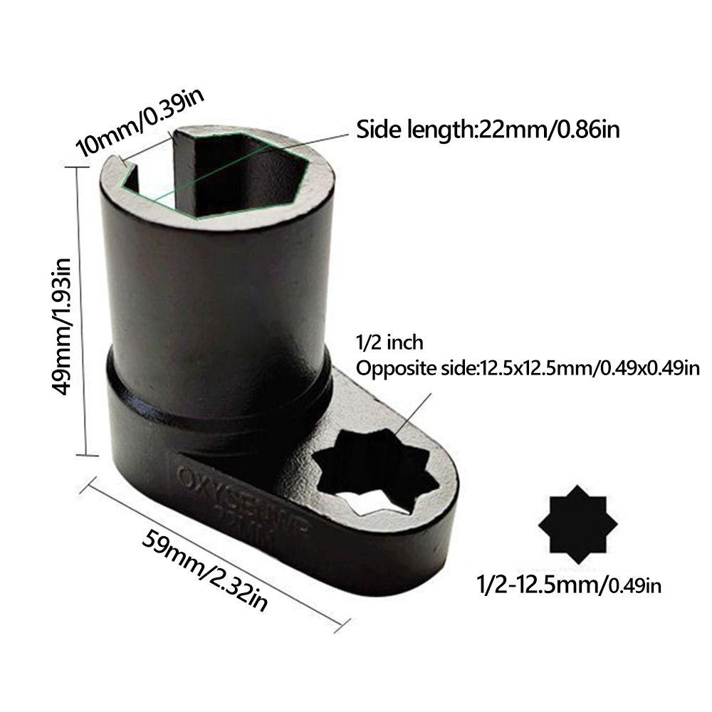 3/5PCS Plum Blossom Square Mouth Oxygen Sensor Removal Tool Red Box Vacuum Sensor Socket  Car Repair