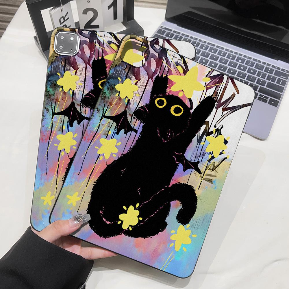 Подходит для Star Black Cat Apple iPad 11-дюймовый защитный чехол Xiaomi Pad 6 мягкий чехол Samsung Tab S7 легкий и тонкий