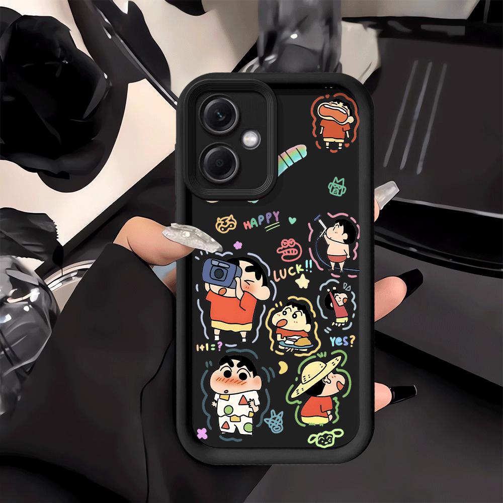 Phone Cover Case for Xiaomi Redmi Note 14 Pro Plus 10 A1 A2 A3 A4 11 11s 13C Note 13 12s 12 14C 12C Colorful Crayon Shin Chan