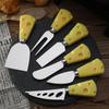 6PCS/SET Steel Stainless Cheese Knives With Bamboo Wood Handle Cheese Slicer Cheese