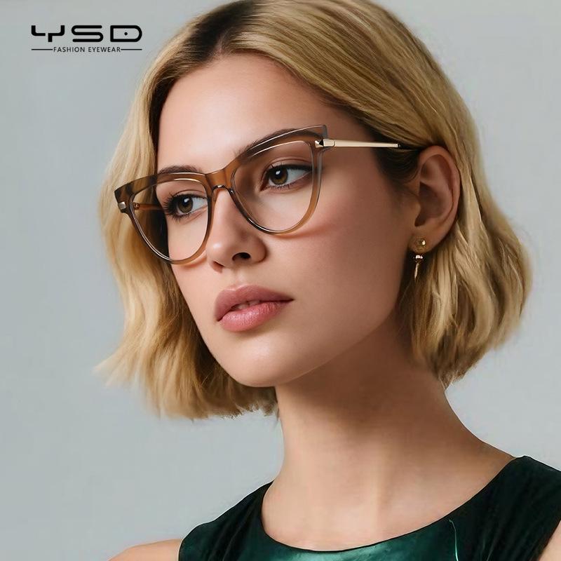 Очки LS246 «Кошачий глаз» с защитой от синего света – Женские, стиль TR90, модные