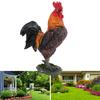 Chicken Figurine Resin Chicken Statue Garden Ornament Farm Animals Collection for Outdoor Backyard Patio Lawn Decoration