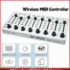 Беспроводной MIDI-контроллер Микшерная консоль BT-соединение USB-контроллер Микшер 8 энкодеров для большинства электроакустических инструментов