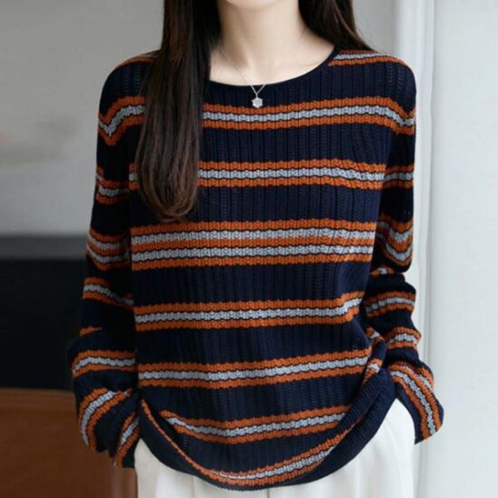 Navava Long Sleeve Round Neck KniT T shirT Nk3381
