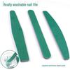 Высококачественная водонепроницаемая зеленая двусторонняя пилка для ногтей - износостойкая песчаная полоска для придания формы и полировки