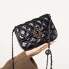 Rhombus Chain Bag, Genuine Leather Shoulder Messenger Bag, New Fashionable Versatile Small Bag, Small Square Bag.