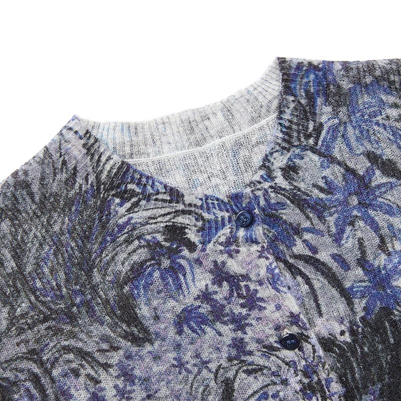 JNBY 2025 Осень Кардиган вязаный с круглым вырезом