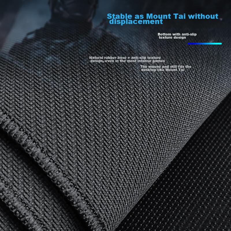 AOC Professional Mouse Pad, Extra Large Size 900*400*4mm, Thickened with Locked Edges, Grid Fiber Surface, G10XL/93 Black