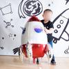 4D Standing Rocket Balloons Space Party Decor Spaceship Balloon Outer Space Theme Birthday Party Decoration Kids Birthday Favors