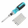 Screwdriver Replacement Screwdriver Driver Set 12-IN-1 Quick Release Ball Grip Plus Minus Torx Square Ratchet Driver Bit 6 Pieces Furniture A