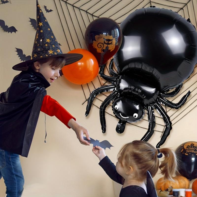 1/5/10/20PC Halloween Large Spider Balloon Black Foil Balloons Party Trick Joke Decor Haunted Hous Horror Props Wall Decoration