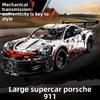 Совместимый с Porsche 911RSR Конструктор Модель Спортивного Автомобиля Сборка Lamborghini Игрушка Машина на Радиоуправлении Гоночный Автомобиль