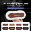 For Mitsubishi Car Logo Suede Mounted Sun Visor Glasses Case Sunglasses Organizer Box Outlander Pajero Sport Lancer EX ASX L200