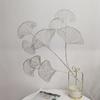 Home Decoration 3-pronged Persian Leaves Fake Flowers Ginkgo Leaf Party Supplies Fan Leaf