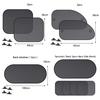 5Pcs/Set Car Window Sun Shades Cover Anti-Uv Mesh Shade Curtain Protector