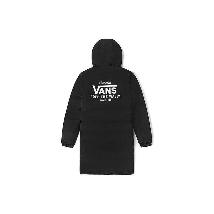 Vans Пуховики Унисекс Черный С Капюшоном Умеренный Пуховик VN0A5H6SBLK